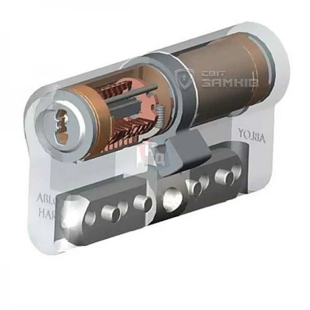 Цилиндр Abloy Protec 2 HARD 143 (62x81T) CY333 ключ-тумблер KILA латунь