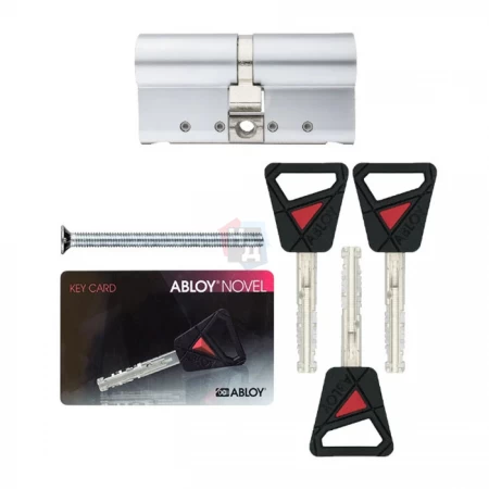 Цилиндр Abloy Novel 130 (62,5x67,5) CY322 ключ-ключ HCR хром матовый
