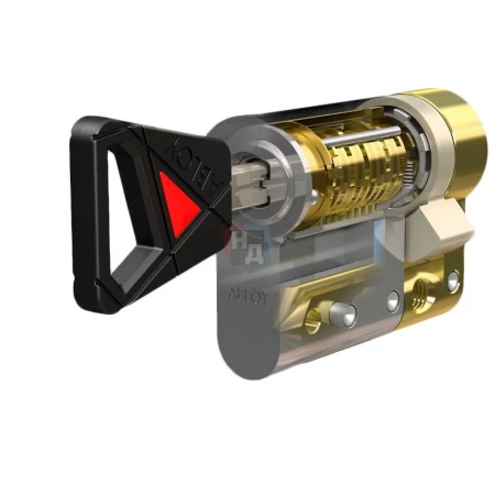Цилиндр Abloy Novel 63 (52,5x10,5) CY321 ключ-половинка CR хром