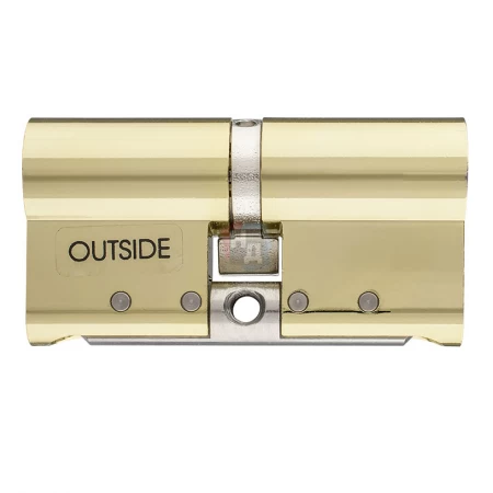 Цилиндр Abloy Protec 2 107 (66x41) CY322 ключ-ключ KILA латунь полированная