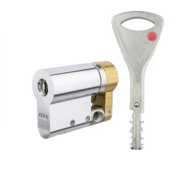 Цилиндр Abloy Protec 2 46,5 (36x10,5) CY321 ключ-половинка CR хром 1