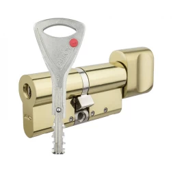 Цилиндр Abloy Protec 2 82 (46x36T) CY323 ключ-тумблер KILA латунь полированная
