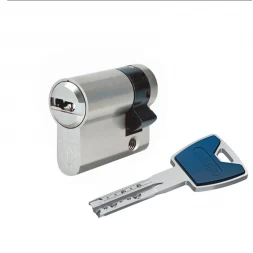 Цилиндр Abus P12R 45 (35x10) ключ-половинка никель