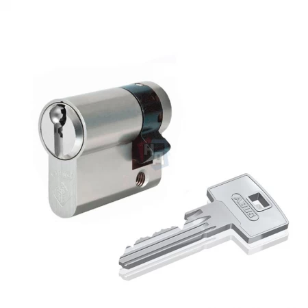 Цилиндр Abus S60P 50 (40x10) ключ-половинка никель