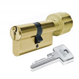 Цилиндр Abus S60P 60 (30x30T) ключ-тумблер золото