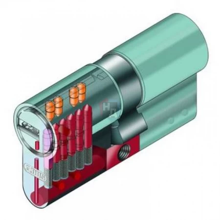 Цилиндр Abus D15 90 (45x45T) ключ-тумблер никель