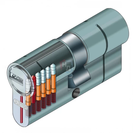 Цилиндр Abus D6PS 80 (35x45) ключ-ключ латунь