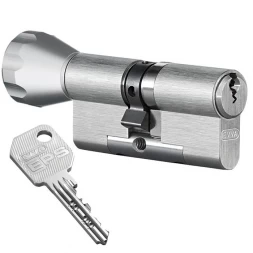 Цилиндр Evva EPS 62 (31x31T) ключ-тумблер никель