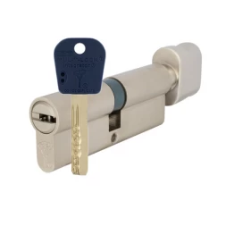 Цилиндр MUL-T-LOCK Integrator 110 (70x40T) ключ-тумблер NST никель сатин