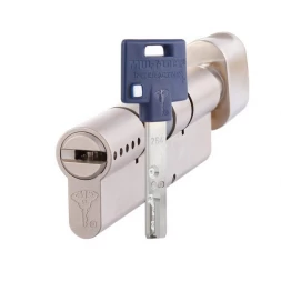 Цилиндр MUL-T-LOCK MTL600/Interactive+ 120 (60x60T) ключ-тумблер NST никель сатин