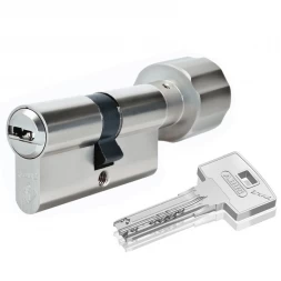 Цилиндр Abus Bravus 1000 Compact 100 (40x60T) ключ-тумблер никель