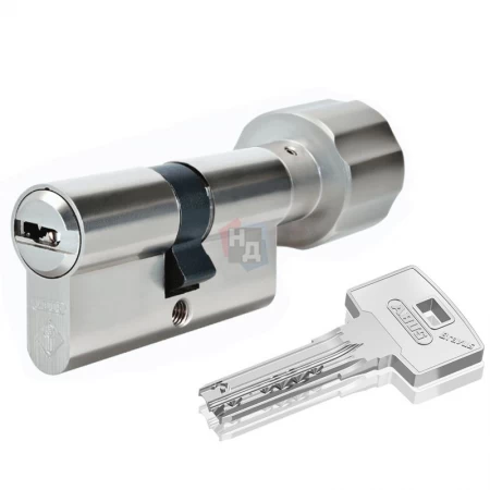 Цилиндр Abus Bravus 1000 Compact 60 (30x30T) ключ-тумблер никель