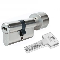 Цилиндр Abus Bravus 3000 Compact 80 (40x40T) ключ-тумблер никель