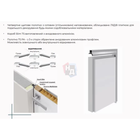 Двери скрытого монтажа Comeo Porte Multistrato TS