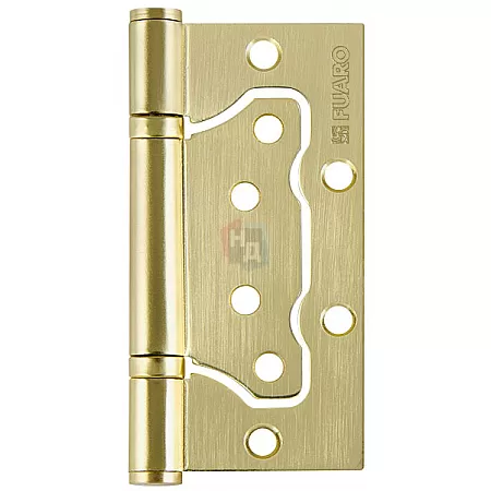 Петля дверная накладная Fuaro 500-2BB 100*75*2.5 латунь матовая