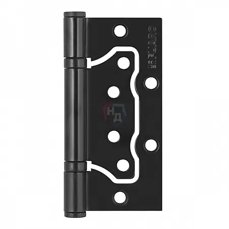 Петля дверная накладная Fuaro 500-2BB 100*75*2.5 черный