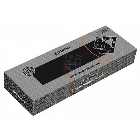 Петля дверная накладная Fuaro 500-2BB 100*75*2.5 латунь матовая