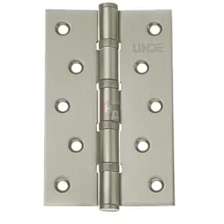 Петля дверная врезная Linde H-120 SN 125*75*2.5 никель матовый