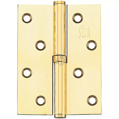 Петля дверная врезная SIBA 1BB 100*75*2.5 BP латунь полированная правая