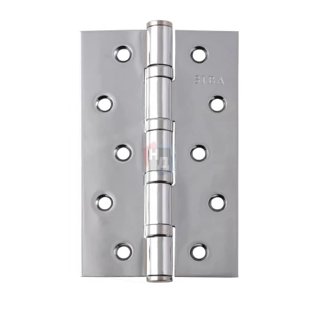 Петля дверная врезная SIBA 4BB 125*75*3 CP хром полированный универсальная
