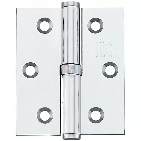 Петля дверная врезная SIBA 1BB 75*63*2.5 SN никель матовый левая