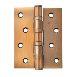 Петля дверная врезная SIBA 4BB 100*75*3 CF кофе матовый универсальная
