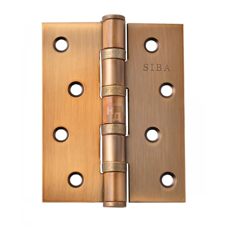 Петля дверная врезная SIBA 4BB 100*75*3 CF кофе матовый универсальная