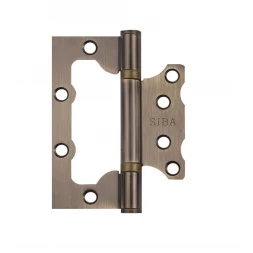 Петля дверная накладная SIBA 2BB 100*75*2.5 AB бронза античная универсальная