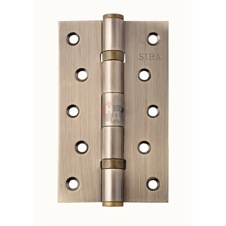 Петля дверная врезная SIBA 2BB 125*75*3 AB бронза античная универсальная (усиленная)