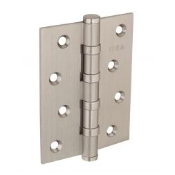 Петля дверная врезная SIBA 4BB 100*75*3 SN никель матовый универсальная (латунная)