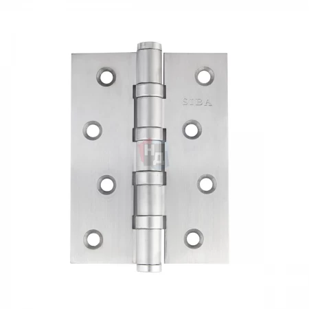 Петля дверная врезная SIBA 4BB 100*75*3 SC хром матовый универсальная (латунная)