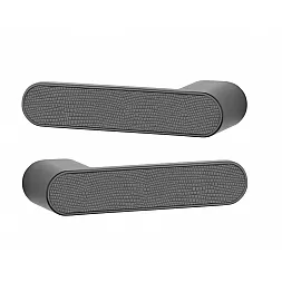 Дверная ручка Aprile Guava RTH L под вставку без WC-фиксатора черный матовый