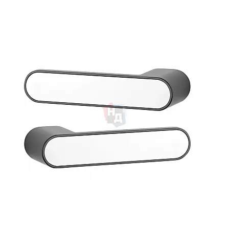 Дверная ручка Aprile Guava RTH L под вставку без WC-фиксатора черный матовый