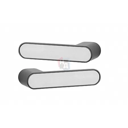 Дверная ручка Aprile Guava RTH L под вставку без WC-фиксатора черный матовый