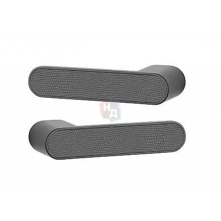 Дверная ручка Aprile Guava RTH L под вставку без WC-фиксатора черный матовый