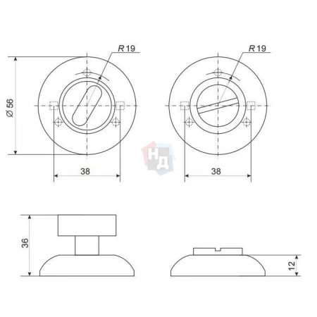 Накладка WC Apecs WC-2412-AN античная бронза