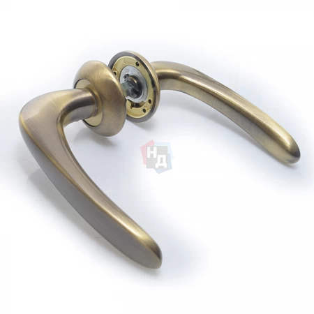 Дверная ручка Armadillo Pava LD42-1AB/SG-6 бронза/матовое золото