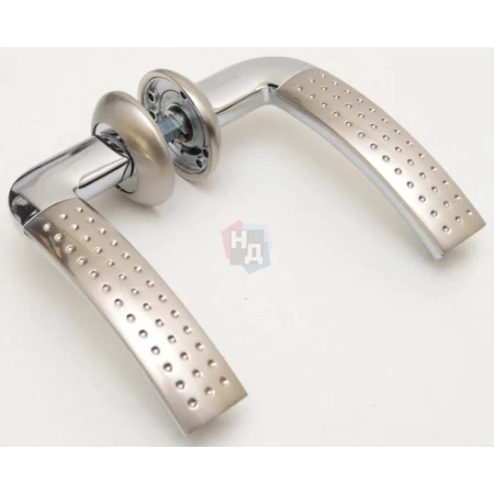 Дверная ручка Armadillo Libra LD26-1SN/CP-3 матовый никель/хром