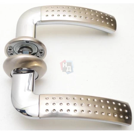 Дверная ручка Armadillo Libra LD26-1SN/CP-3 матовый никель/хром