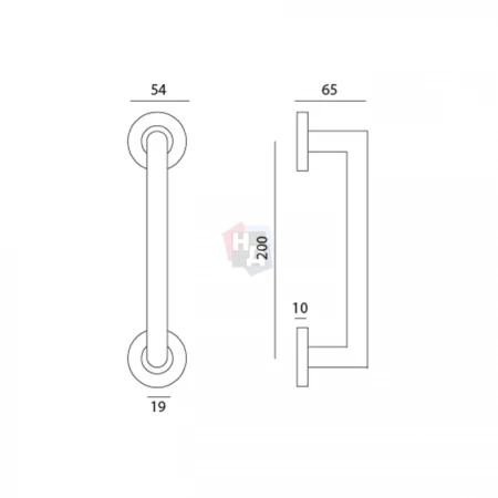 Дверная ручка MVM COMFORT NEO SS нержавеющая сталь