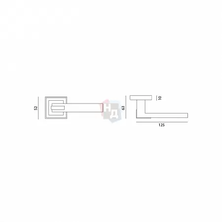 Дверная ручка MVM QOOB Z-1320 MC матовый хром