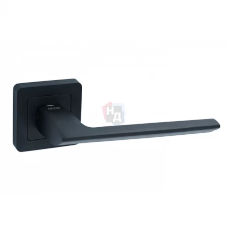 Дверная ручка Trion Decco 74 AL-AL MB (BLACK) черный матовый