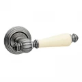 Дверная ручка Fimet Michelle 106P-269 F45 античное железо/фарфор бежевый