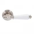 Дверная ручка Fimet Michelle 106P-269 F21 никель/белый фарфор