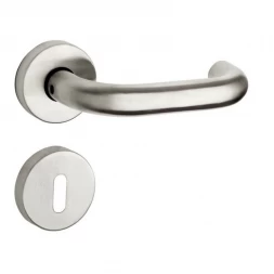 Дверная ручка Fimet Inox 101-236 F60 с накладками PZ нержавеющая сталь