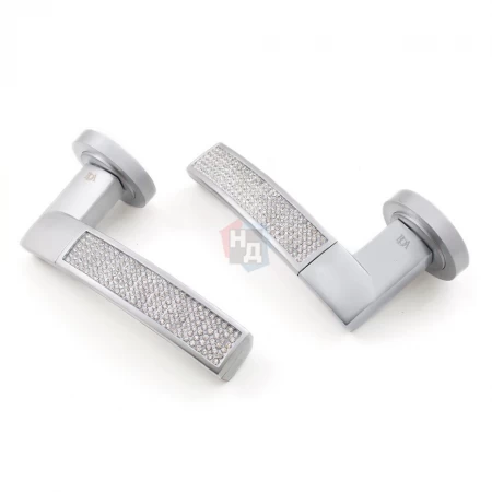Дверная ручка RDA Icaro Swarovski матовый хром