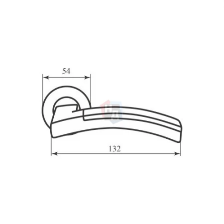 Дверная ручка Comit Milla CM 135 кофе