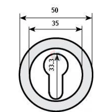 Накладка PZ RDA 52 матовый никель
