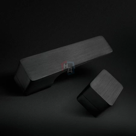 Дверная ручка M&T Minimal 087567 Cr-K черный брашированный