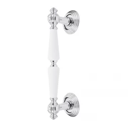 Дверная ручка Fimet Michelle 106PSTG/269 F04 хром/белый фарфор